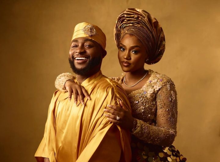Davido says he sees his late mother in Chioma/Instagram @davido