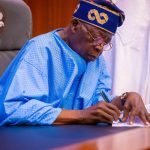 Tinubu announced the new national minimum wage after a meeting with labour leaders on Thursday/Instagram @officialasiwajubat