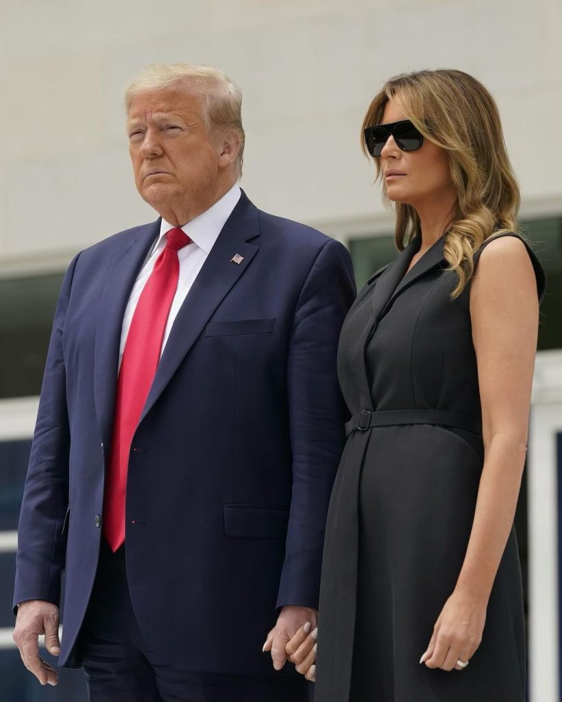 Trump and Melania/Instagram @melaniatrumpworld