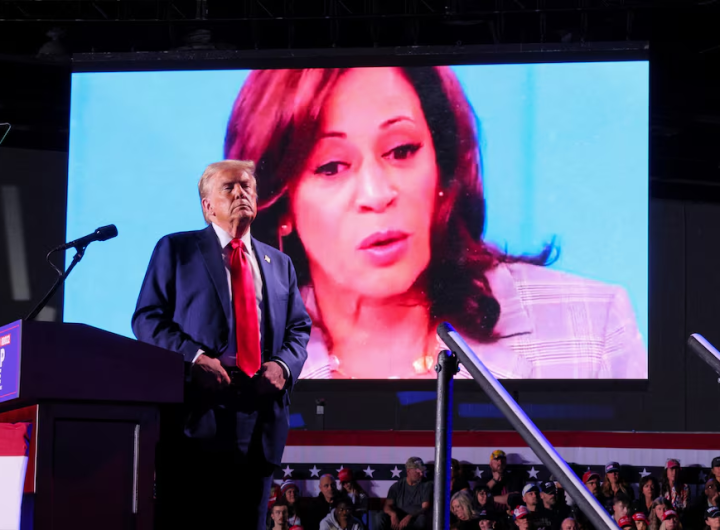 Trump and Harris ended their campaign on Monday night/Reuters