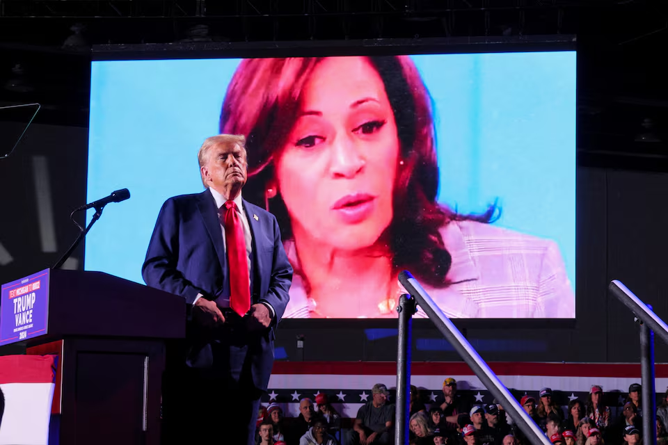 Trump and Harris ended their campaign on Monday night/Reuters