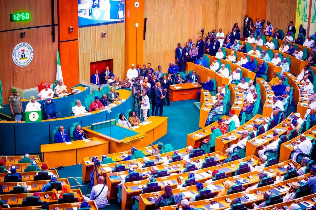 Tinubu presented the budget to the Joint Session of the National Assembly/Instagram @officialasiwajubat