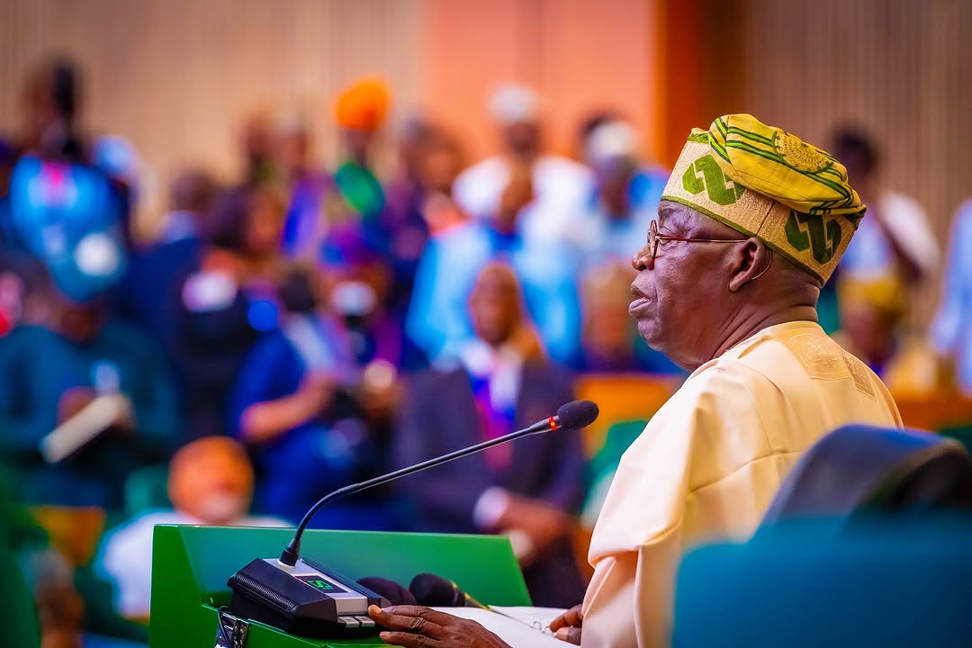 Tinubu said the 2025 National Budget signals the end of lamentations/Instagram @officialasiwajubat