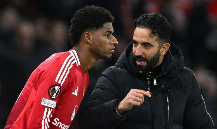 Amorim says Rashford must "train well" to play for United/Getty Images