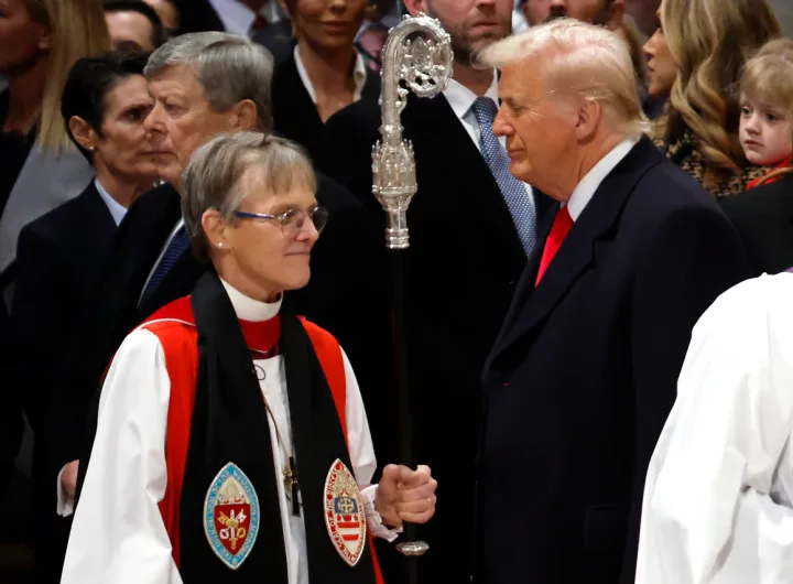 Trump was not impressed with the Bishop's plea/Lionscrib